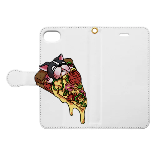おいしいボステリpizza Book-Style Smartphone Case