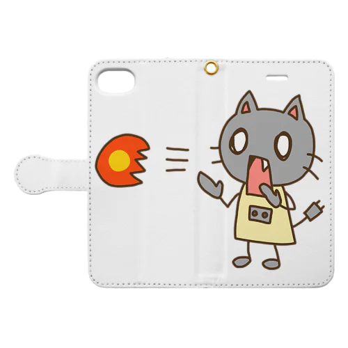 メカっぽいねこ Book-Style Smartphone Case