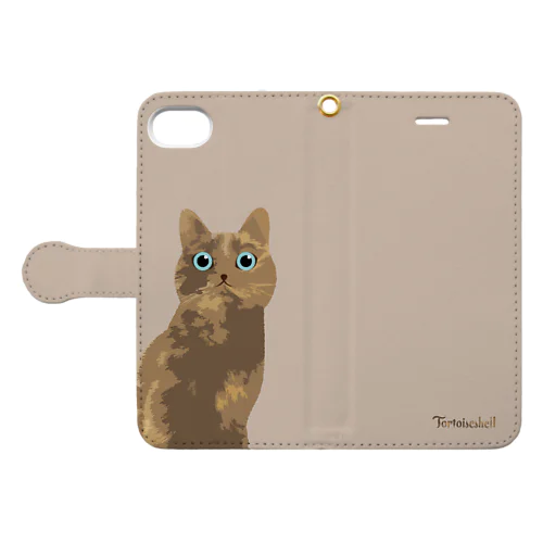 さび柄猫 iPhone手帳型スマホケース Book-Style Smartphone Case