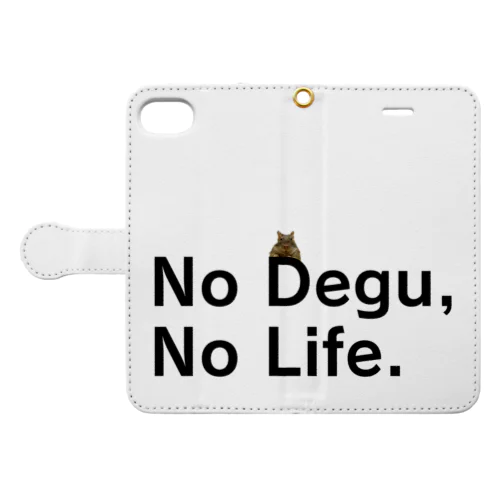 【初代】No Degu,No Life. Book-Style Smartphone Case