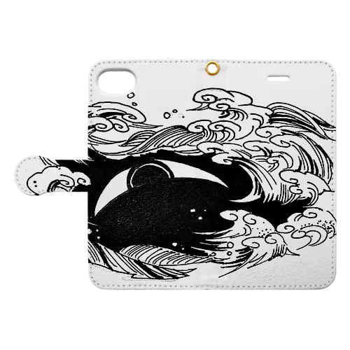 村雨村 波間の眼 Book-Style Smartphone Case