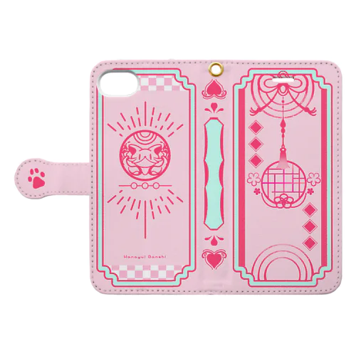 【iPhone6/6s/7/8/SE】おまもりぴんく Book-Style Smartphone Case