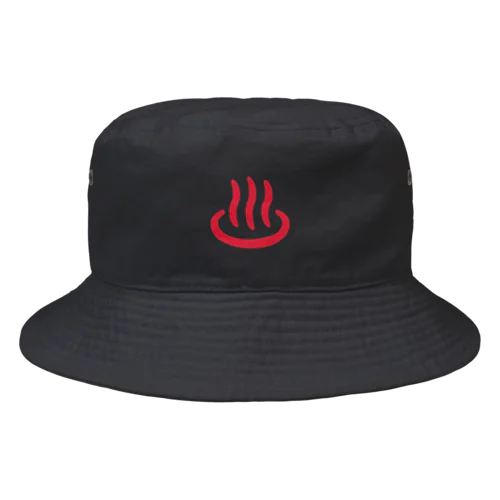 温泉マーク（赤） Bucket Hat