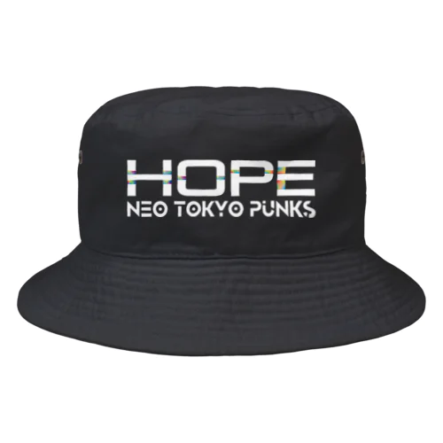 NTP Guild HOPE - Moji logo collection / White バケットハット