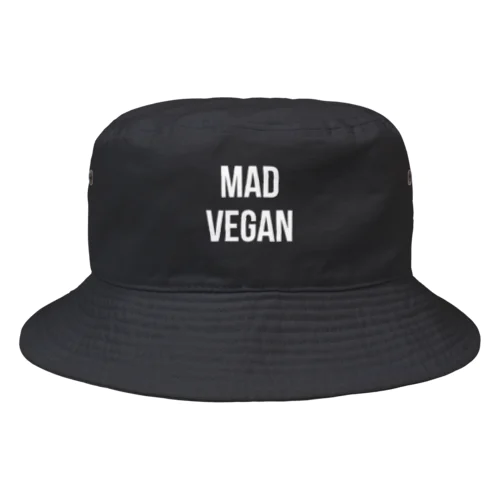 mad vegan（白文字） バケットハット