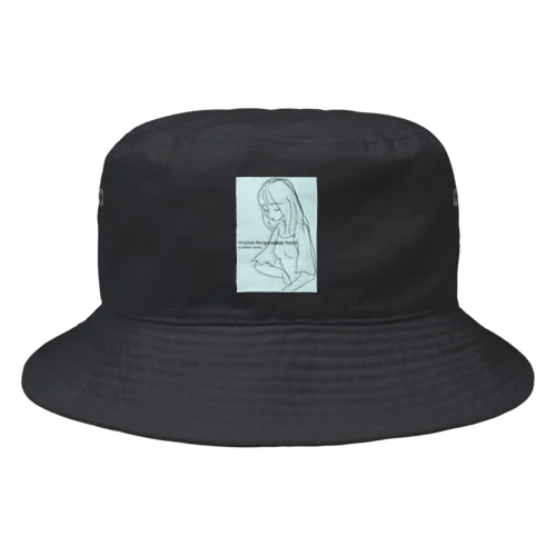 rough drawing girl-1_グッズ Bucket Hat