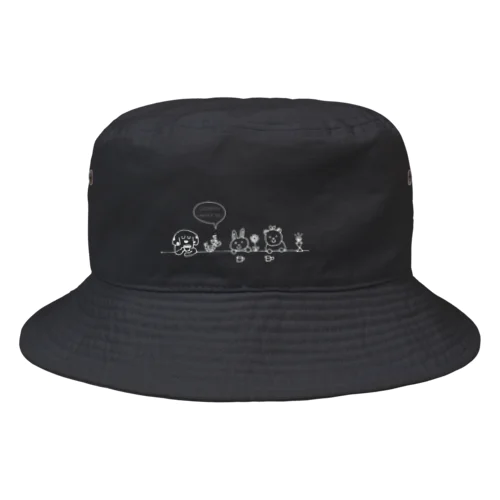 うさことくまことかめことぴーすくん Bucket Hat