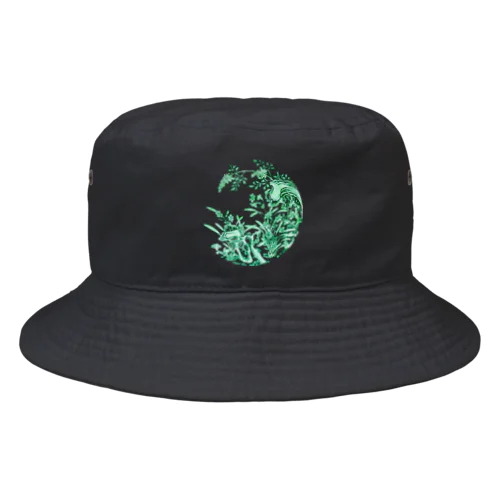 水仙と岩の皿（景徳鎮）フチ無し Bucket Hat