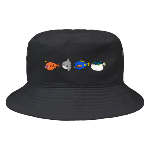 ナゾのさかな御一行のバケットハット Bucket Hat