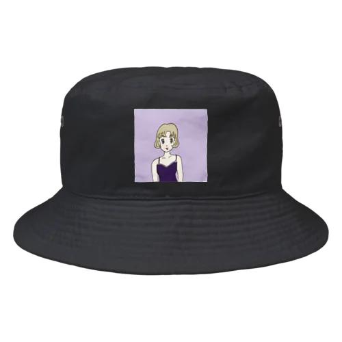 Ms. Blonde Short Hair Bucket Hat