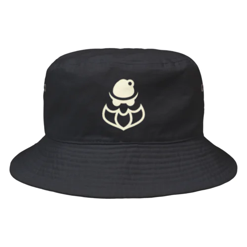 サンタ×マフィアロゴ【白】 Bucket Hat