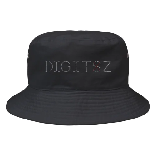 ×S フレーム Digitz 白文字 Bucket Hat