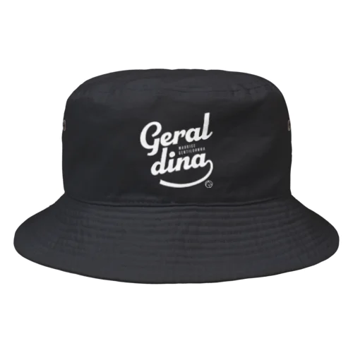 ジェラルディーナ（タイポグラフィWHITE） Bucket Hat