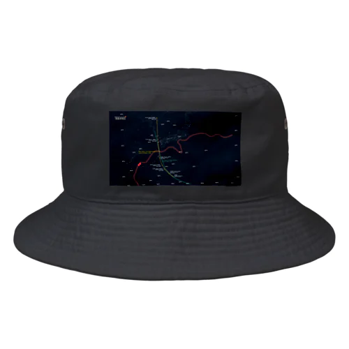 2022台風Typhoon進路図くんシリーズパイロット Bucket Hat