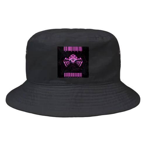 8-EYES PINKSPIDER BLK Bucket Hat