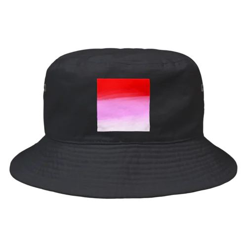 赤　ピンク　白 Bucket Hat