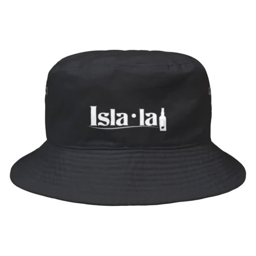 Isla･laロゴ（白）バケットハット Bucket Hat