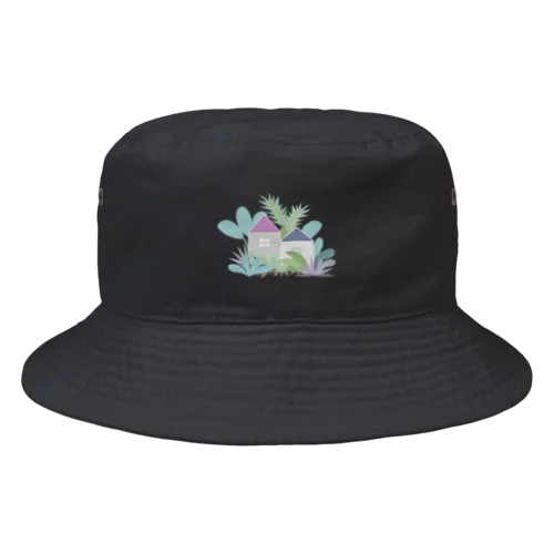 熱帯植物に囲まれた家 Bucket Hat