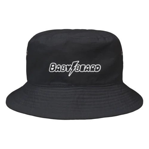 BABYBEARD Official LOGO (white) バケットハット