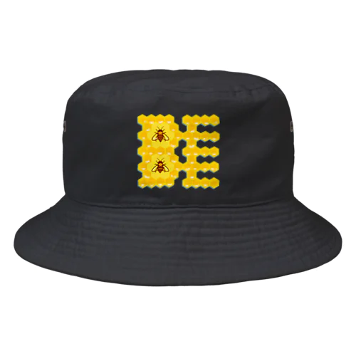 ハニカム構造(BEE） Bucket Hat