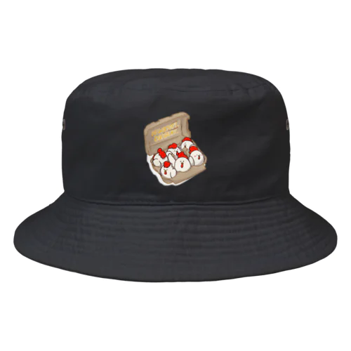 ニワトリたまご6羽パック(濃色向け) Bucket Hat