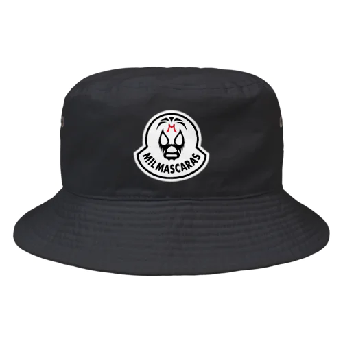 MIL MASCARAS-ミル・マスカラス ワッペン型ロゴ Bucket Hat