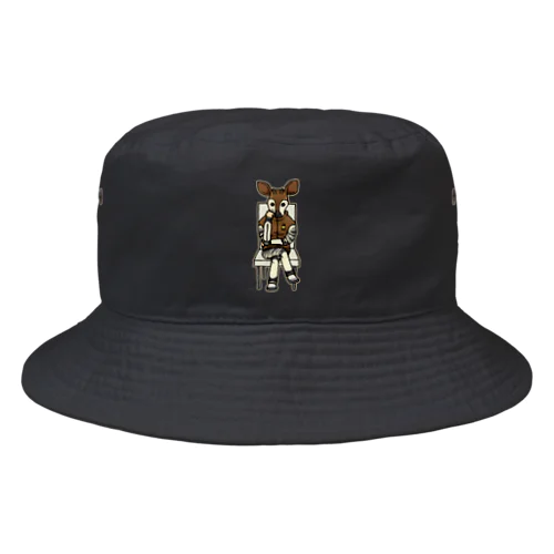 物思いにふけるオカピ氏 Bucket Hat