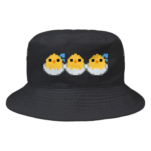 ドットひよこトリオシリーズ Bucket Hat