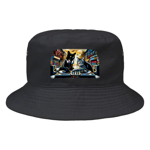 黒猫ビート - Sunset Scratch Tee Bucket Hat