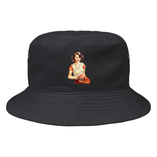日本人女性ボーリング Bucket Hat