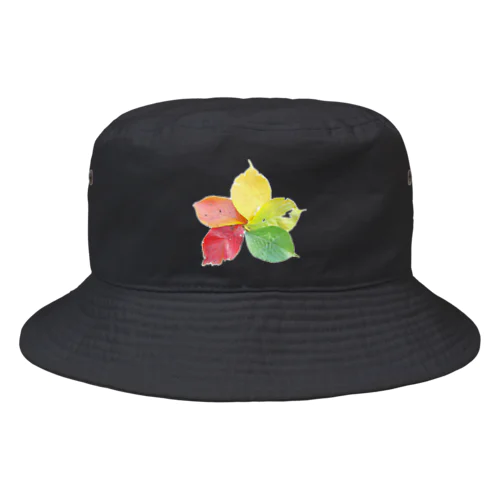 桜(ソメイヨシノ)葉っぱ紅葉 Bucket Hat