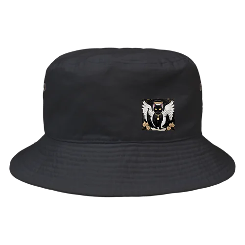 宇宙黒猫キョロちゃん(薔薇) Bucket Hat