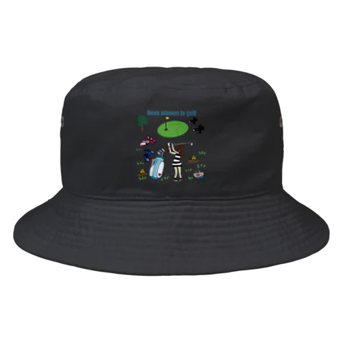 ゴルフ好きなの Bucket Hat