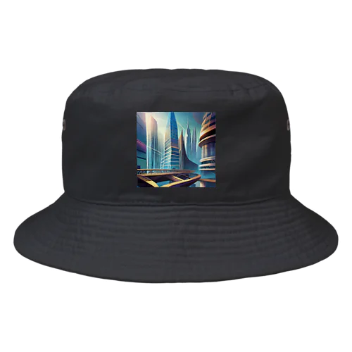 ジオメトリック都市 Bucket Hat