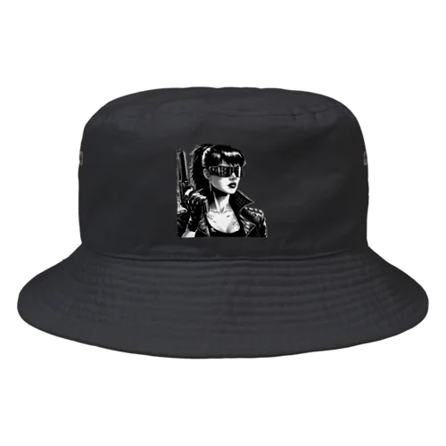 サイバーパンクガールNo.8 Bucket Hat