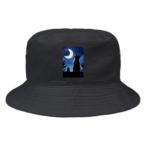 月夜と黒猫 Bucket Hat