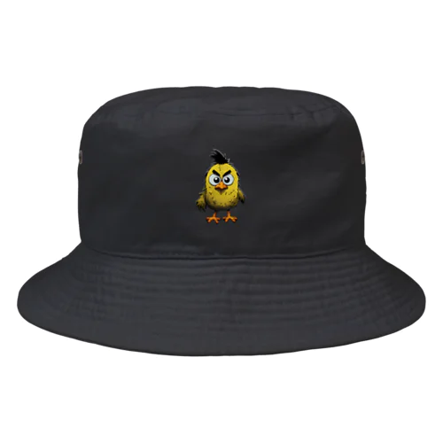 Cool Chick(海外コミック風)ひよこのデザイン Bucket Hat