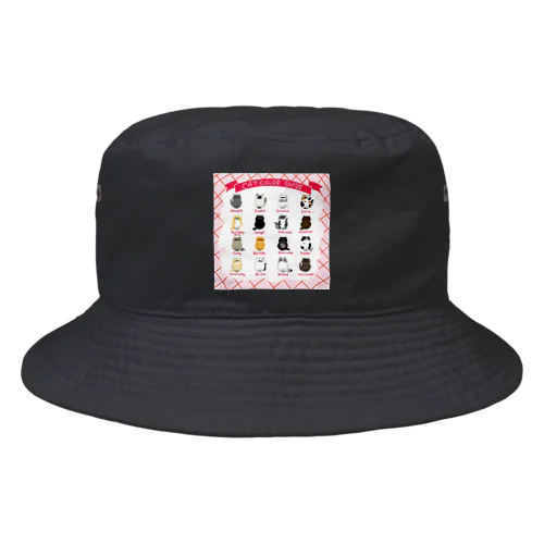 キャットカラーガイド（ねこ図鑑） Bucket Hat