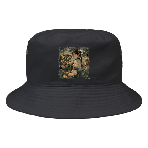 虎と少女 Bucket Hat