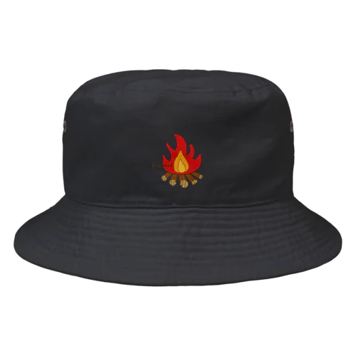 Firewood たき火 Bucket Hat