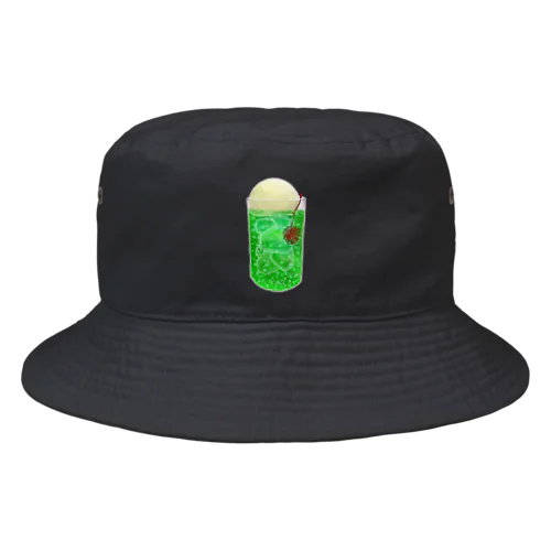 メロンクリームソーダ Bucket Hat