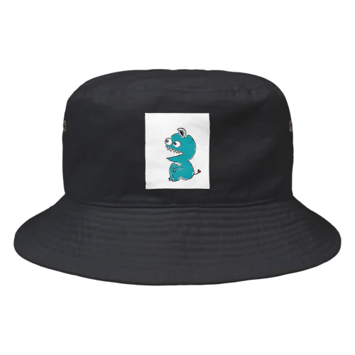 あたまに分度器刺さっちゃった君(Blue) Bucket Hat