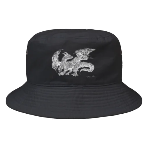 ドラゴン　白 Bucket Hat