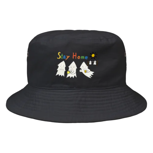 STAY HOME モンゴイカ Bucket Hat