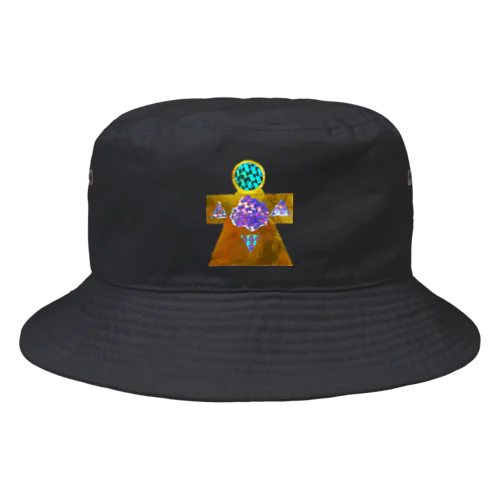 メタリックお守り宇宙人バケットハット Bucket Hat