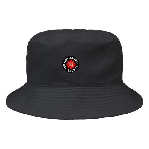 Jahmin’ Red Hot Burger Logo Bucket Hat