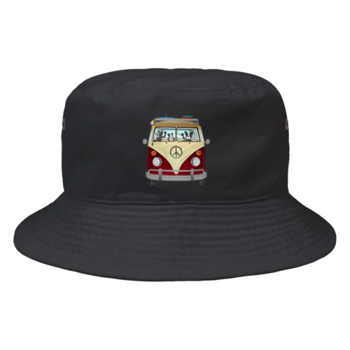 ボストンテリア VWキャンパー３サーフトリップ編  Bucket Hat