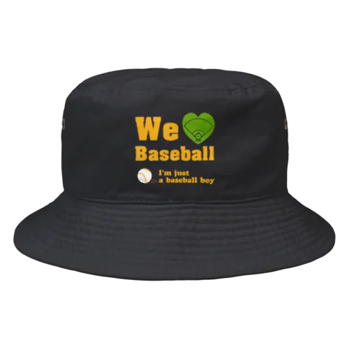 We love Baseball(イエロー) バケットハット