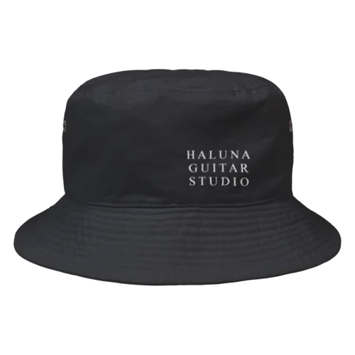 白字ロゴ Bucket Hat