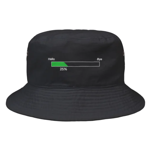 LIFE25% White Bucket Hat